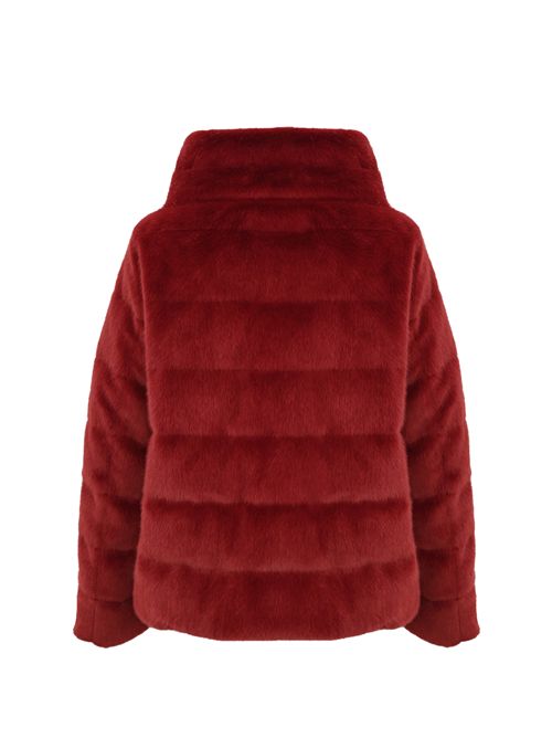 Cappa in faux fur Bordeaux Herno | PI001935D 126306705